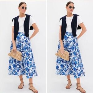 Hyacinth house blue and white skirt